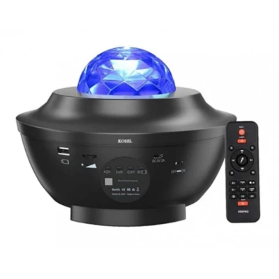 Proiector stil lampa de veghe galaxy pentru camera si boxa incorporata