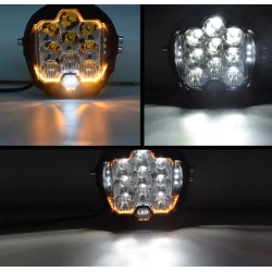 Proiector stroboscop cu lumina de zi galbena 12v-24v 280w 6000k