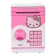 Pusculita pentru copii cu functie ATM cod pin si seif Roz/Alb Hello Kitty