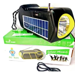 Radio cu incarcare solara si lanterna Cclamp CL-823