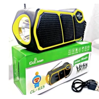 Radio cu incarcare solara si lanterna Cclamp CL-823