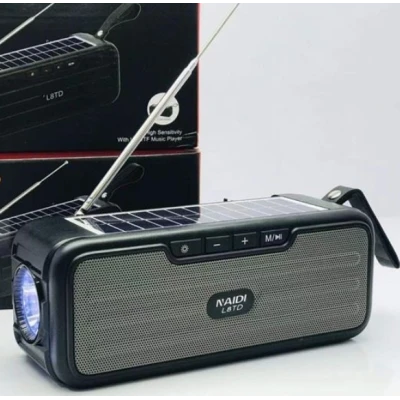 Radio portabil tip boxa cu panou solar Bluetooth L8TD 10W 1200 mAh
