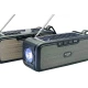 Radio portabil tip boxa cu panou solar Bluetooth L8TD 10W 1200 mAh