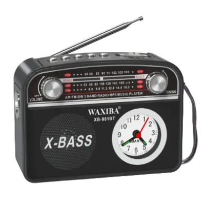 Radio Portabil XB 981BT MP3 cu Ceas 