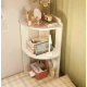 Raft de Colt pentru Birou 2 Etajere Compact 60x24x24cm Alb
