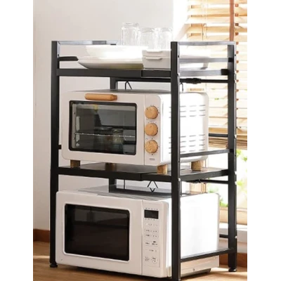 UB Raft multifunctional bucatarie de depozitare pentru cuptor cu microunde telescopic reglabil