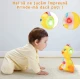 Ratusca interactiva dansatoare luminoasa si muzicala galbena