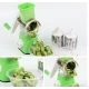 Razatoare cu manivela si 3 accesorii de ras Verde/Alb 11 x 6 x 23 cm