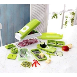 Razatoare multifunctionala cu 11 piese pentru fructe si legume