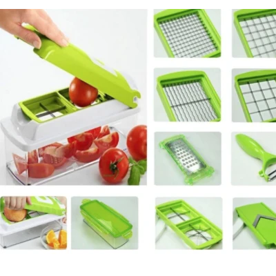 Razatoare multifunctionala cu 11 piese pentru fructe si legume
