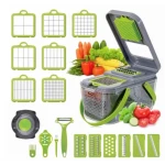Razatoare multifunctionala pentru fructe si legume 22 piese lame din otel inoxidabil MD