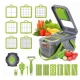 Razatoare multifunctionala pentru fructe si legume 22 piese lame din otel inoxidabil MD