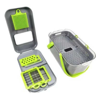 Razatoare multifunctionala pentru fructe si legume 22 piese lame din otel inoxidabil MD