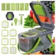 Razatoare multifunctionala pentru fructe si legume 22 piese lame din otel inoxidabil MD