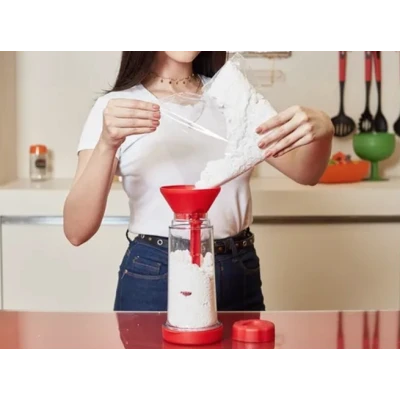 Recipient cu dozator pentru faina, zahar, malai SIEVES