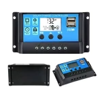 Regulator-controler solar PWM 10A 12V/24V 2 X USB si LCD XL