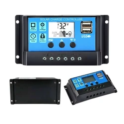 Regulator-controler solar PWM 20A 12V/24V 2 X USB si LCD HA