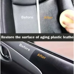 UB Restaurator interioare auto elimina zgarieturile si galbenirea de pe plastic cu Acoperire Nano ALB