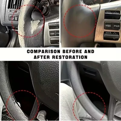 UB Restaurator interioare auto elimina zgarieturile si galbenirea de pe plastic cu Acoperire Nano ALB