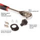 RIB chei tubulare 12 piese 1/4 cu cheie clichet otel crom vanadiu 4-13 mm