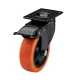 Roata 100mm PORTOCALIE cu frana