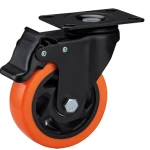 Roata 50mm PORTOCALIE cu frana