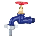 Robinet dublu serviciu din fonta 3/4 toli Albastru
