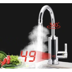 Robinet electric cu incalzire instant display temperatura putere 3000W temperatura maxima 60 grade Plastic