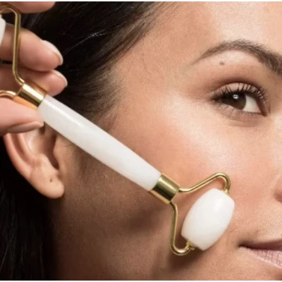 Rola masaj facial doua capete cu piatra ALBA