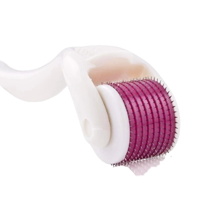 Rola masaj facial MESOROLLER 540ace 1mm  Alb