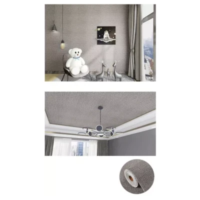 Rola tapet 3D autoadeziv model Gri cu Alb 280x50cm