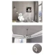 Rola tapet 3D autoadeziv model Gri cu Alb 280x50cm