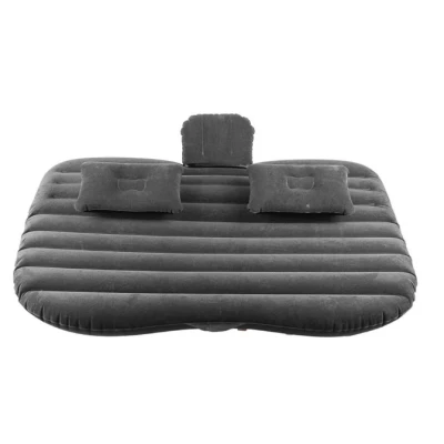 Saltea auto gonflabila 2 perne suprafata catifelata 130 x 80 x 40 cm