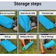 Saltea gonflabila tip sezlong Lazybag material rezistent umflare fara pompa pentru plaja/picnic/camping rucsac de depozitare