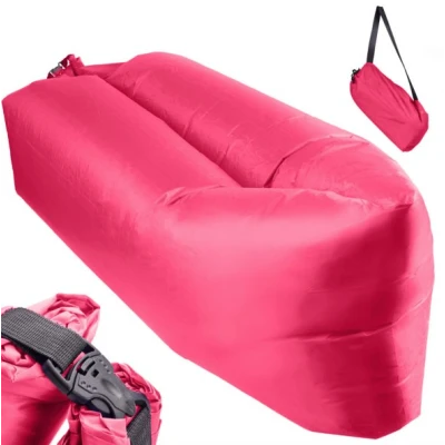 Saltea gonflabila tip sezlong Lazybag material rezistent umflare fara pompa pentru plaja/picnic/camping rucsac de depozitare