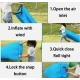 Saltea gonflabila tip sezlong Lazybag material rezistent umflare fara pompa pentru plaja/picnic/camping rucsac de depozitare