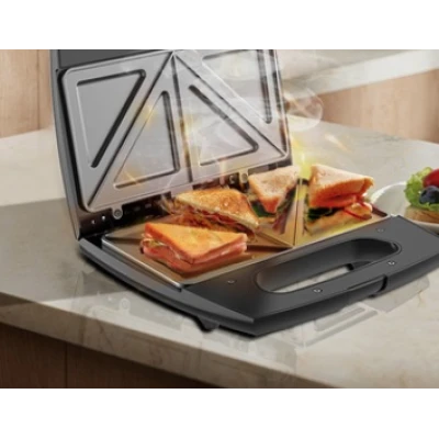 Sandwich Maker AORLIS 1400w AO 78243 cu forme de triunghi si patrat