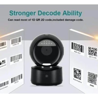 Scaner QR/coduri de bare de birou profesional Andowl Q SM5 negru