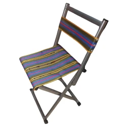 Scaun pliabil camping cu spatar Verde Mov