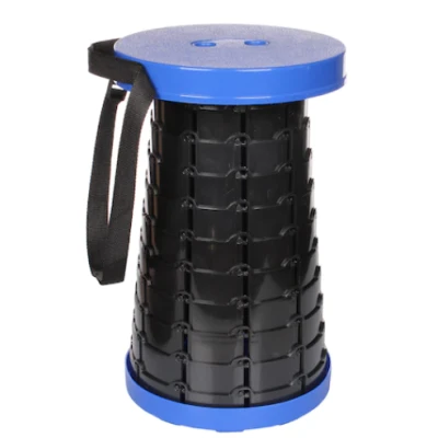 Scaun retractabil cu pliere telescopica pentru camping