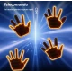 Semn LED auto cu telecomanda design mana 4 moduri efect vizual stralucitor
