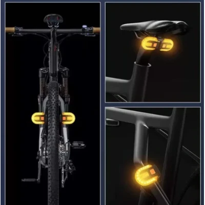 Semnalizare Bicicleta  FY-1825 Ovala  cu Telecomanda Wireless