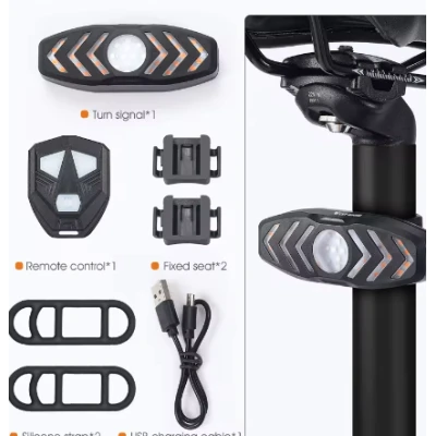 Semnalizare Bicicleta LY 5508 cu Telecomanda Wireless