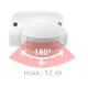 Senzor de miscare cu infrarosu  unghi detectare 180 grade