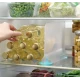 Separator pentru frigider 15.5 x 5.5 x 20.5 cm Transparent/ Albastru