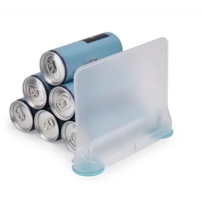 Separator pentru frigider 15.5 x 5.5 x 20.5 cm Transparent/ Albastru