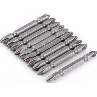 Set 10 Biti de impact cu 2 capete 65mm prindere 1/4 hexagonal 65mm Xph2