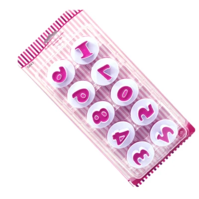 Set 10 Decupatoare pentru prajituri model CIFRE COD S843