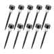 Set 10 lampi solare pentru gradina dimensiune 30 cm cu lumina alba