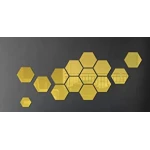 Set 10 Oglinzi Design Hexagon AURII - Oglinzi Decorative Acrilice Cristal - Diamant - Fagure 10 bucati/set